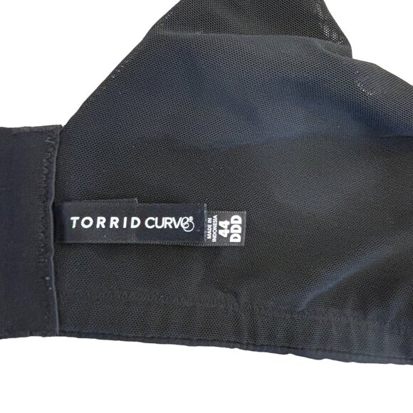 Torrid Curve Black Padded Underwire Bra Brassiere Intimates Size 44DDD - Picture 8 of 9
